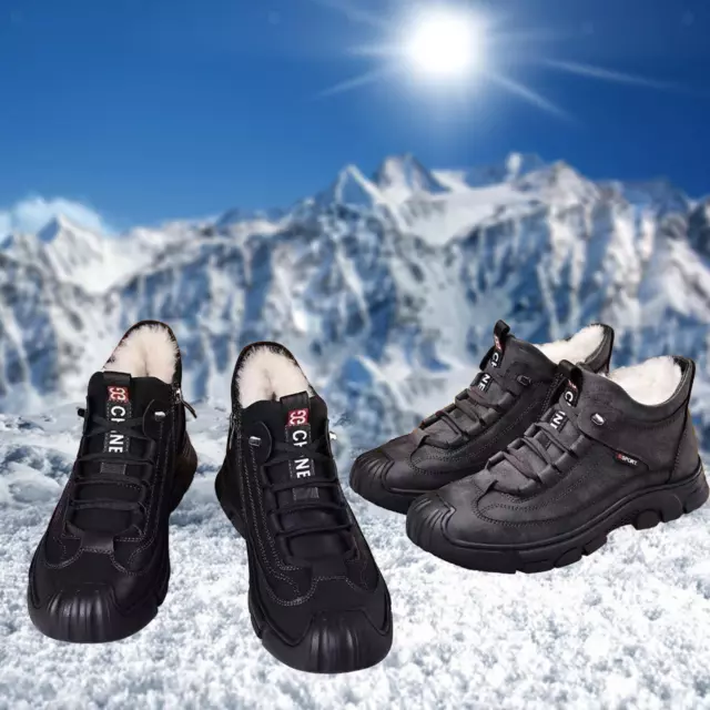 STIVALI INVERNALI DA uomo Stivali da neve invernali Scarpe invernali comode  e EUR 67,97 - PicClick IT