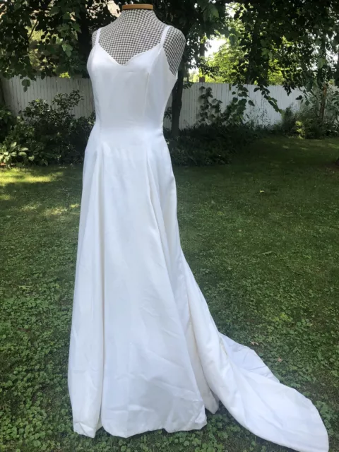 Vintage Stunning  Oscar de la Renta  Ivory Wedding Gown Dress US 10 Made In USA