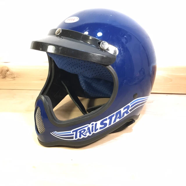 VINTAGE MOTORCYCLE HELMET Bell Trailstar Full Face 80's