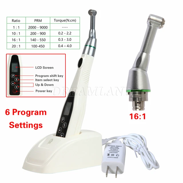 Dental Endodontic ENDO MOTOR 16:1 Reciprocating /Replaced 16:1 Contra angle Head
