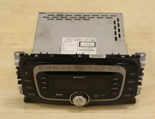 Genuine Sony Ford Mondeo Focus S-Max Galaxy Dab Mp3 Cd Player Radio With Code