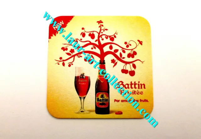 Battin Fruitée - Ancien Sous Bock Biere / Dessous Verre - Bar Pub - Beer Coaster