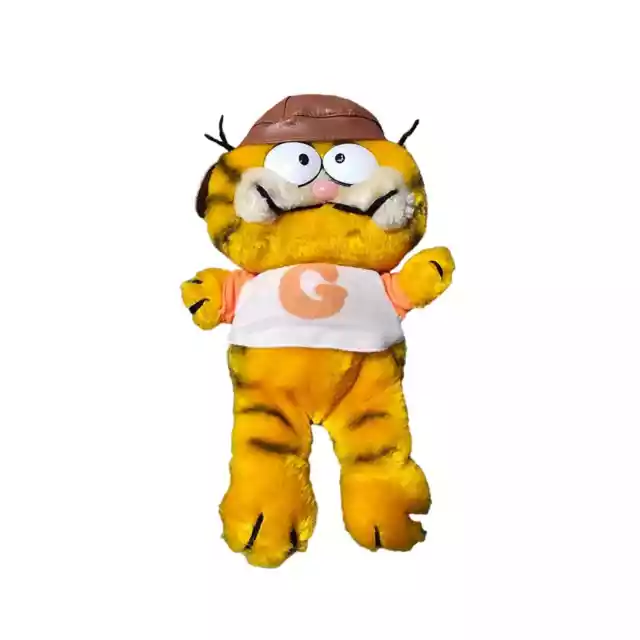 Vintage 1978 1981 GARFIELD FOOTBALL BEAN BAG 9" Plush Stuffed Animal