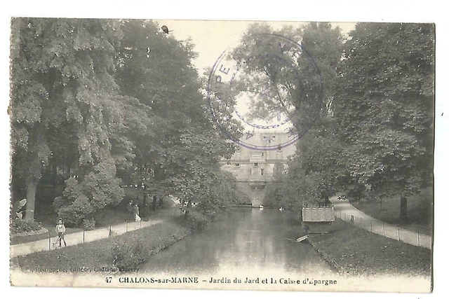 51 Chalons Sur Marne  Jardin Du Jard Et La Caisse D Epargne