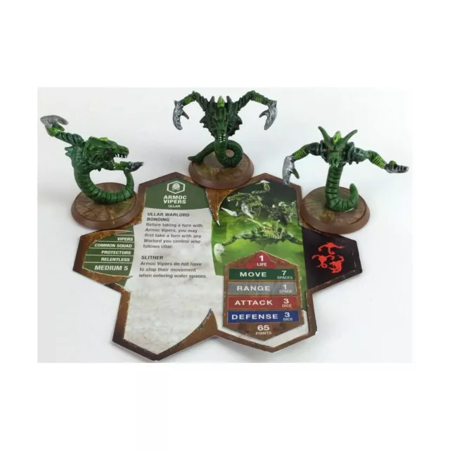 WOTC HeroScape Loose Figure Wave #4 - Zanafor's Discovery - Armoc Vipers NM