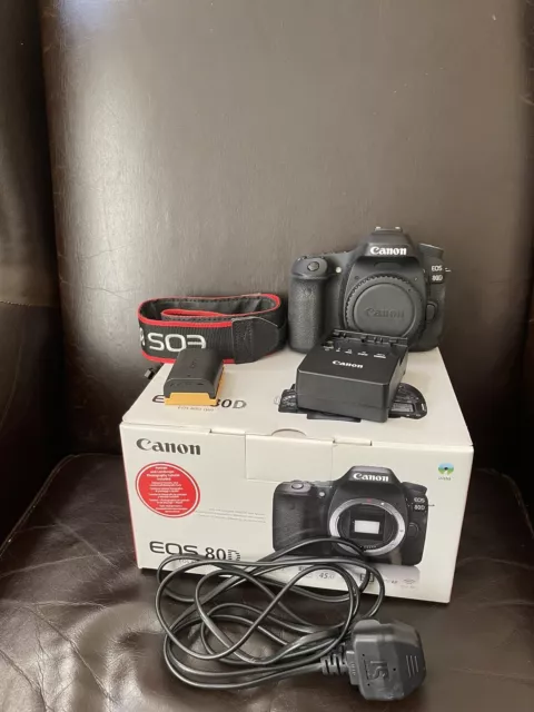 Canon EOS 80D 24.2MP Digital SLR Camera Body Only - Black. Low Shutter Count.