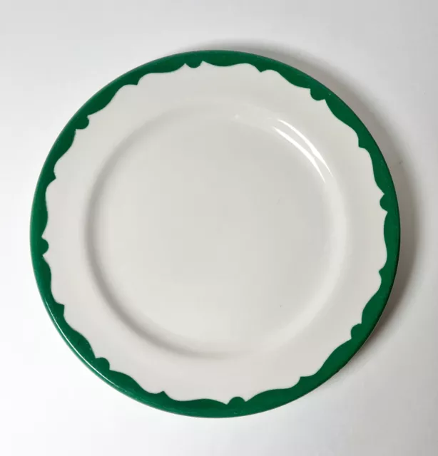 Buffalo China Green Crest Green Wave Dinner Plate  9.75”  Restaurant Ware