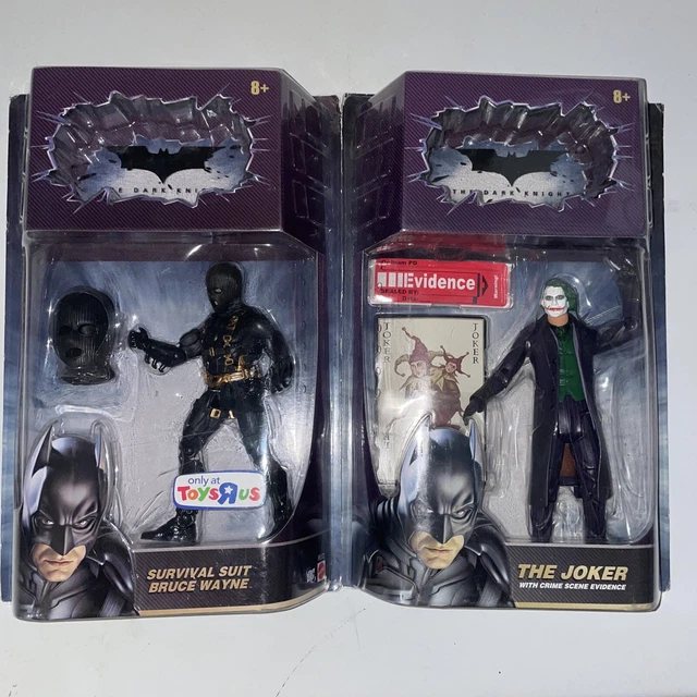 Batman Begins Survival Suit Bruce Wayne JOKER Dark Knight Mattel Movie Masters