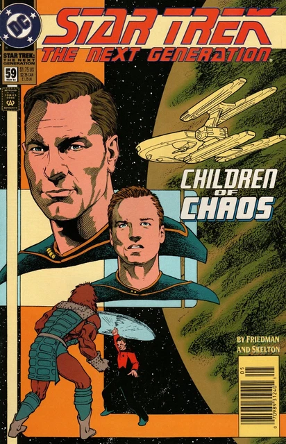 Star Trek: The Next Generation #59 Newsstand Cover (1989-1996) DC