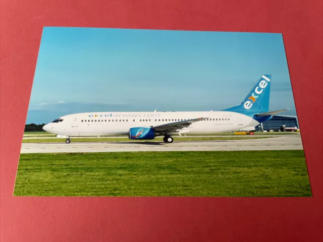 Excel Airways Boeing 737-800 G-XLAE colour photograph