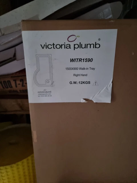Nuovissimo vassoio doccia a contratto Victoria piombo mano destra 1500 mm x 900 mm walk in contract