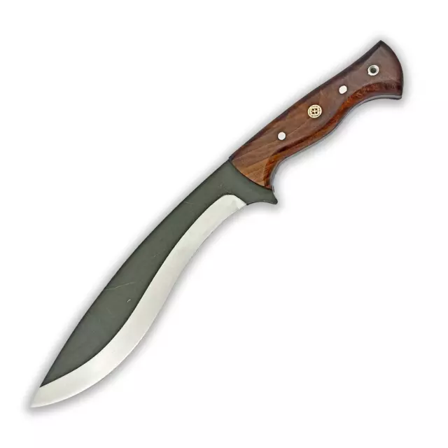 Hand Made Kukri Knife with a Stainless Steel Blade and Wooden Handle Full Tang