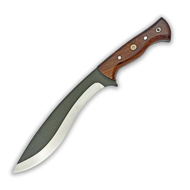 Hand Made Kukri Knife with a Stainless Steel Blade and Wooden Handle Full Tang