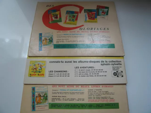Lot de 3 Sylvain et Sylvette 1ère série vers 1964 / Numéros 56, 57 & 58 bel état 2