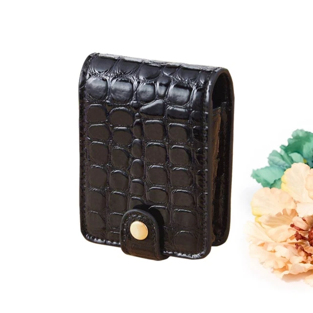 1 pieza Estuche Lápiz Labial Portátil PU Coimán Bolsa de Maquillaje de Viaje Bolsa de Cosméticos para