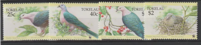 1995 Tokelau Faune Oiseaux 4 Valeurs MNH MF96423
