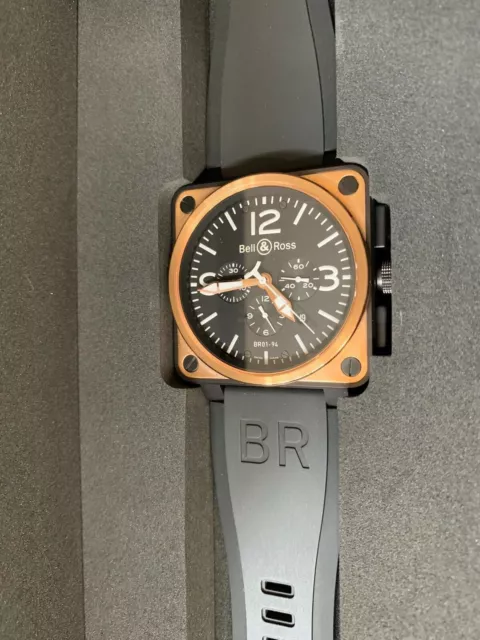 Bell & Ross BR01-94 BiColor 18K/Black PVD Steel Aviation Chronograph Bell & Ross BR01-94 BiColor 18K/Black PVD Steel Aviation Chronograph