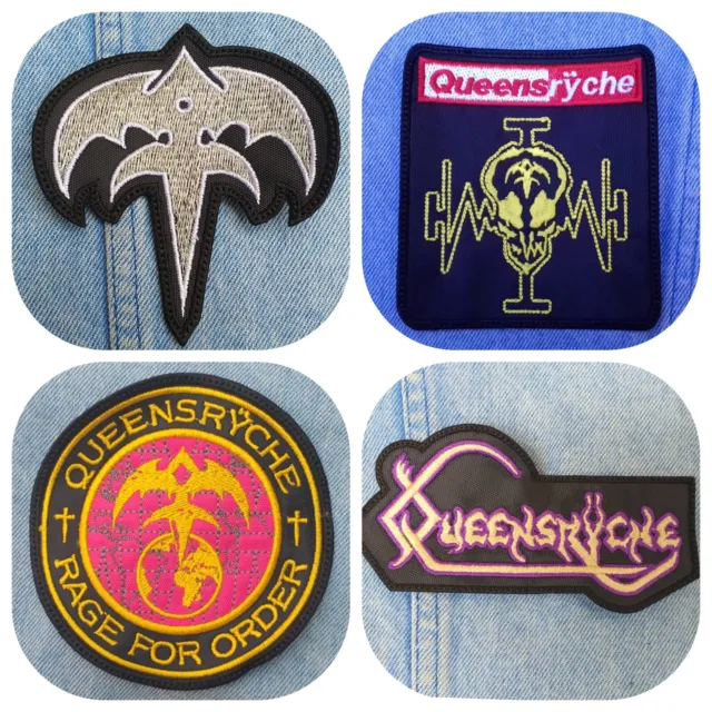 Queensryche embroidered patch progressive heavy metal judas priest iron maiden