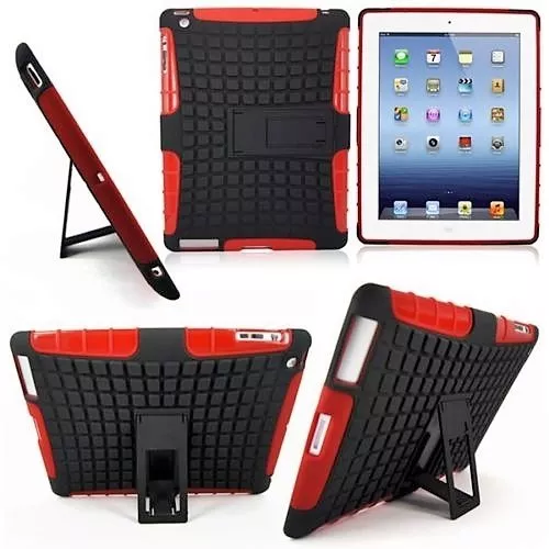 Heavy Duty Tough Hybrid Case Cover FOOTBALL iPad 4 / 4th Gen A1458 A1459 A1460 2