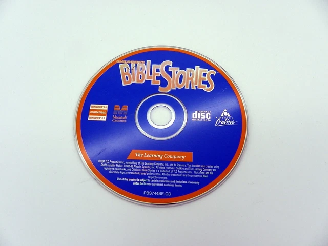 Children s Bible Stories (TLC, Windows 3.1/Windows 95/ Macintosh, 1997) CD Only