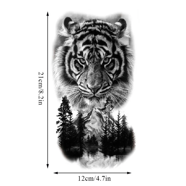 INF 6er-Pack Tier Tattoo Aufkleber - Temporäre Tattoos Für Körperkunst