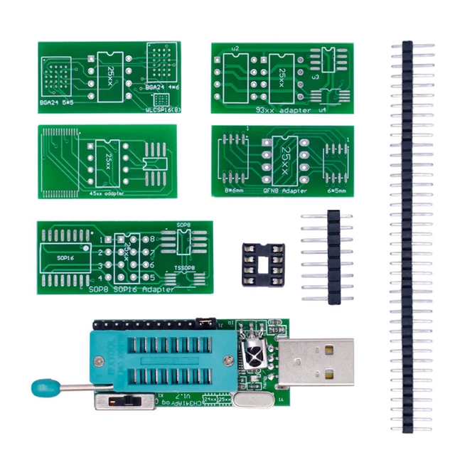 CH341A PROGRAMMER V1.7 1,8 V Shift de niveau W25Q64FW W25Q128FW ...