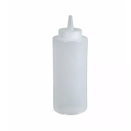 Winco PSB-08C, 8-Ounces Plastic Squeeze Bottle, Clear