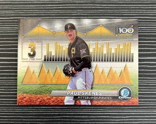 PAUL SKENES 2024 Bowman Chrome Top 100 Refractor BTP3 Pittsburgh
