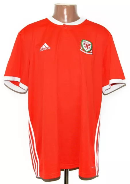 Wales National Team 2018/2020 Home Football Shirt Jersey Adidas Size Xxl