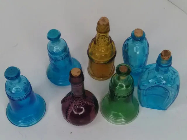 7 Mini Collector Bottles Wheaton Styled
