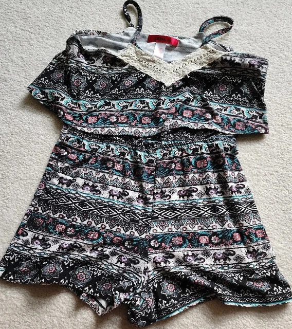 Girls bohemian Summer Romper Jumper Size 14 EUC