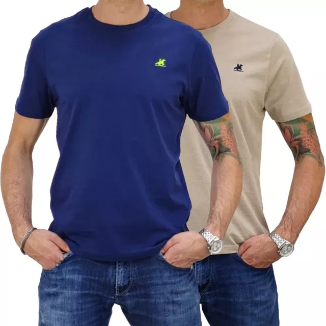 T-shirt uomo cotone u.s. polo girocollo manica corta 2 pezzi