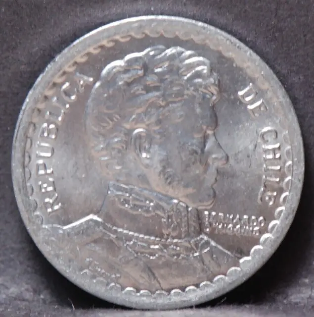 Chile, 1957 Peso, KM179a, BU, NR, #2,  9-19