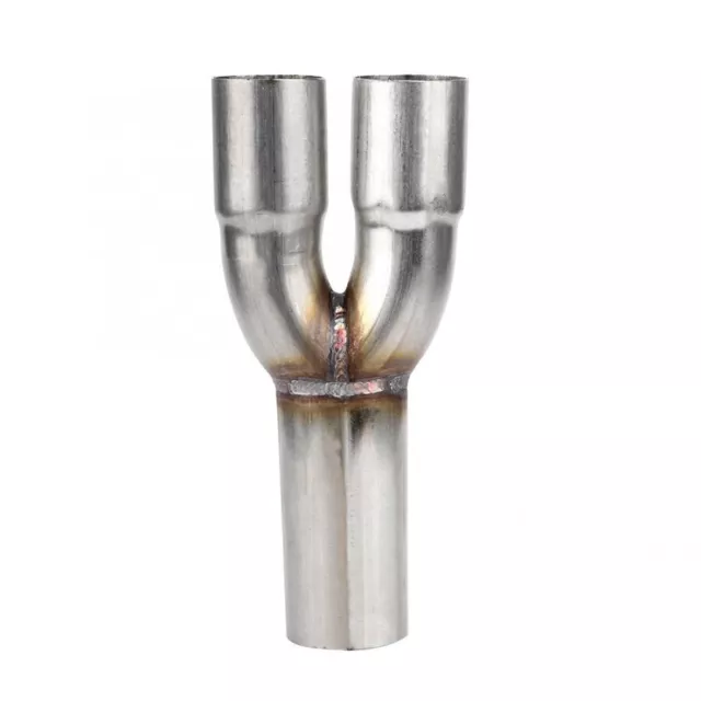 2-1 304 Steel Exhaust Merge Collector Dual 1.5" ID Inlet Single 1.75" OD Outlet