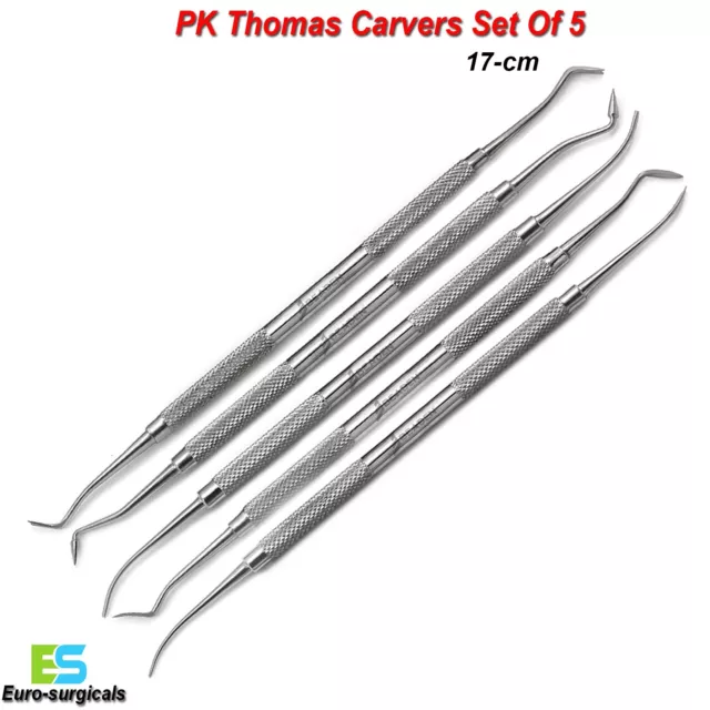 Dental PK THOMAS CARVERS KIT Lab Technician Wax and Modelling Tools Set Of 5 CE