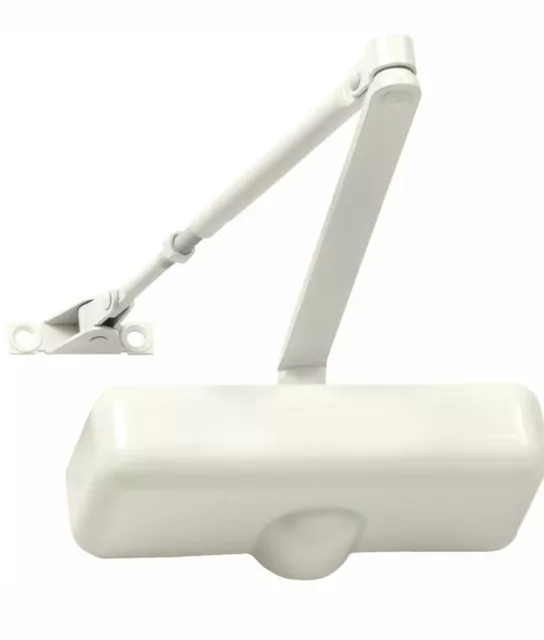 Tell Manufacturing Inc 11186 Residential/Light Commercial Ivory Door Closer NIP