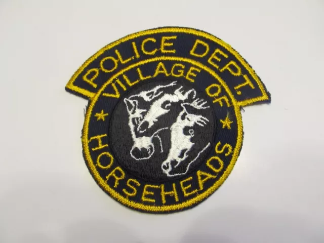 New York Horsehead Police Patch Old Loom Cheese Cloth