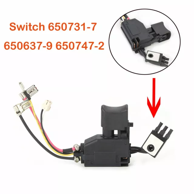 Switch 650731-7 650637-9 650747-2 for MAKITA BDF456 BDF446 DHP456 DF456D Series