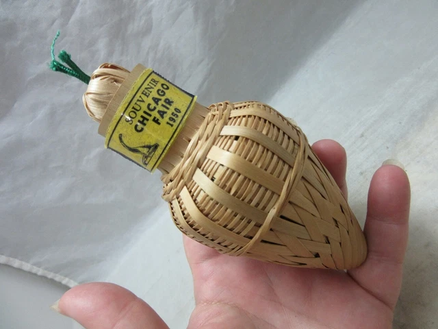1950 Chicago Fair souvenir snake charmer basket novelty Gag toy