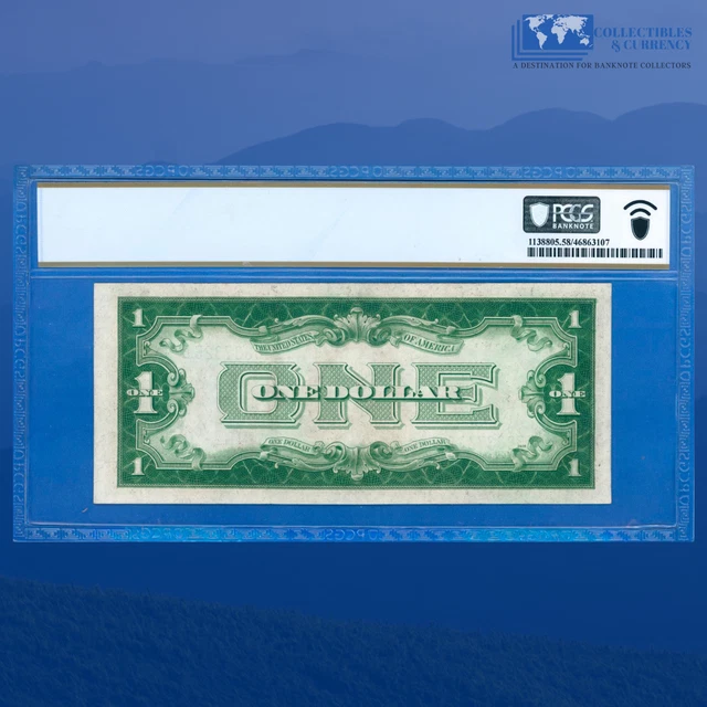 Fr.1603 1928C $1 Silver Certificate Scarce I/B Block, "FUNNYBACK", PCGS 58 #7325 2