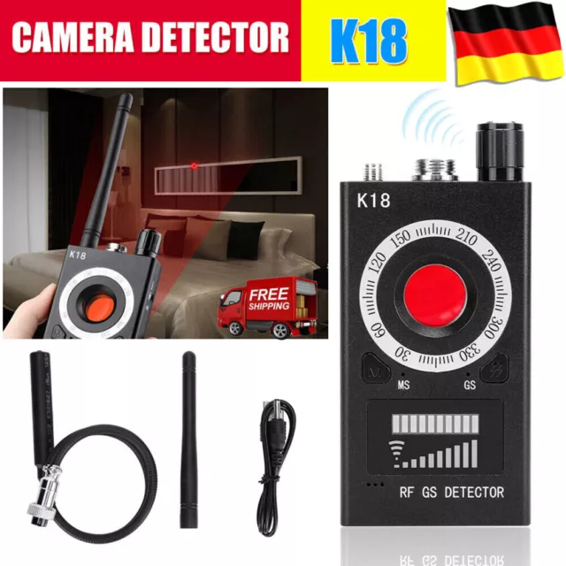 MINI KAMERA AUFSPÜRGERÄT WANZEN FINDER DETEKTOR RF SPY BUG GSM GPS 1MHz-8000MHz