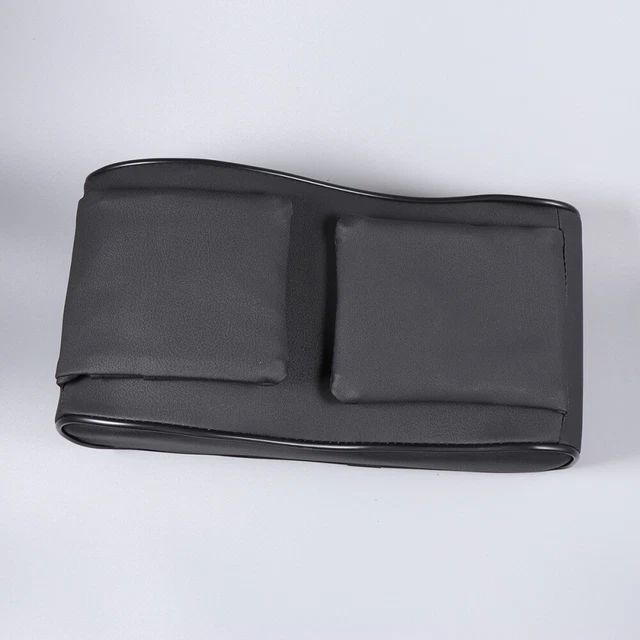 Tappetino console auto universale bracciolo tappetino pelle PU (nero)
