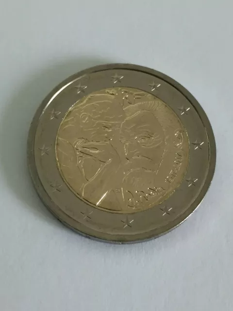 Piece 2€  France  2017  Commemorative  100  Ans  Mort  Auguste  Rodin  Neuve