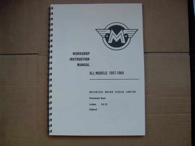 Matchless AJS Workshop Manual – Covers G3, G11, G12, G9 & Singles/Twins 1957-1964