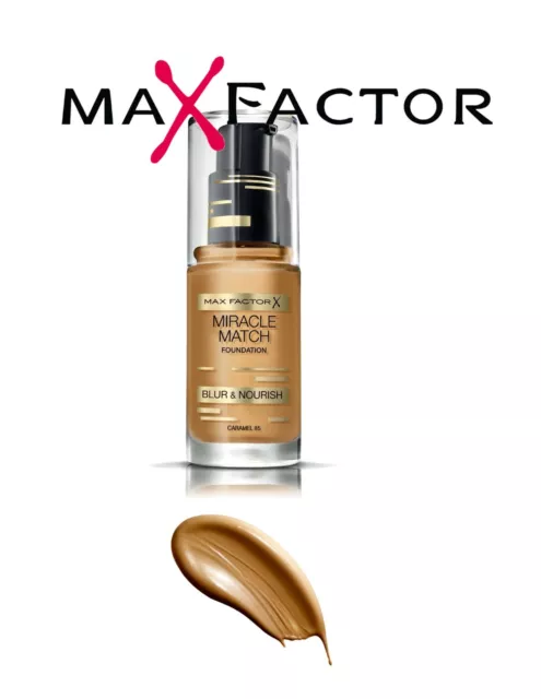 MAX FACTOR MIRACLE MATCH BLUR & NOURISH FOUNDATION 30 ml - 85 CARAMEL