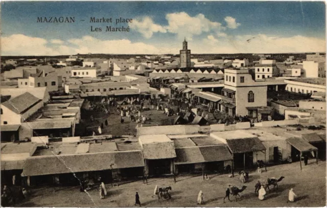 CPA AK MAROC MAZAGAN - Market Place (114989)