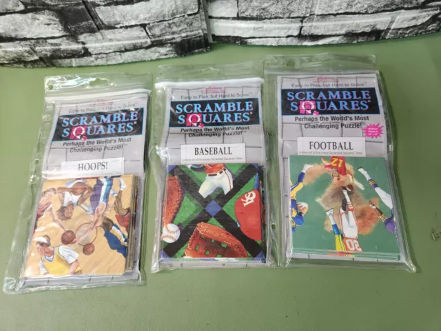 Dazzle Scramble Squares Puzzles Sports 9 Pieces Age 4 to 104