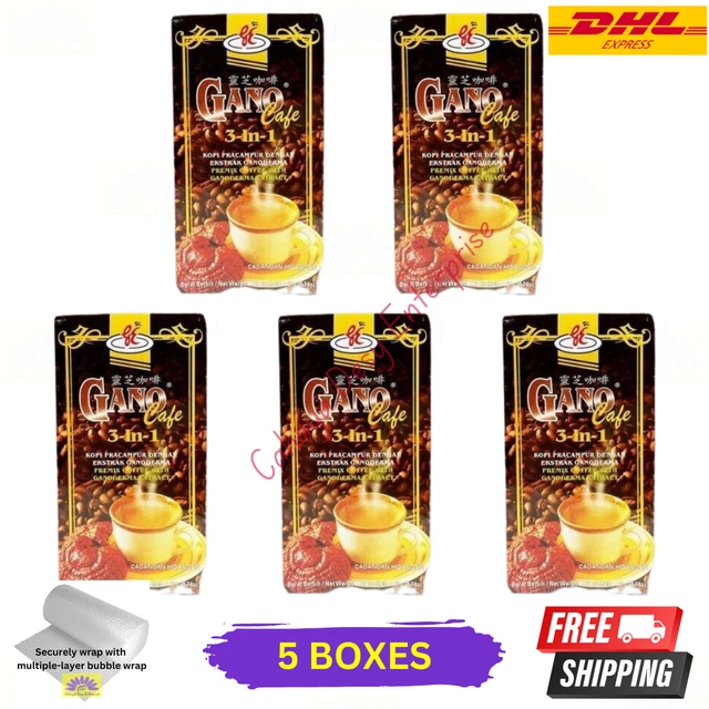 thumbnail image 2 of Gano Excel Cafe 3-in-1 Ganoderma Coffee – 12 Boxes X 20 Sachets – Express Ship 2 of 5