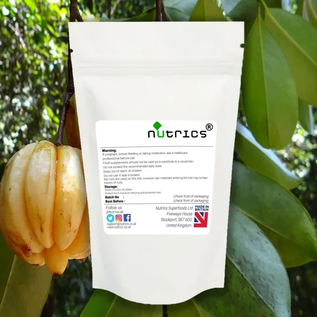 Nutrics® 3780mg Garcinia Cambogia Extrakt 60% HCA STARK reine vegane Kapseln 3