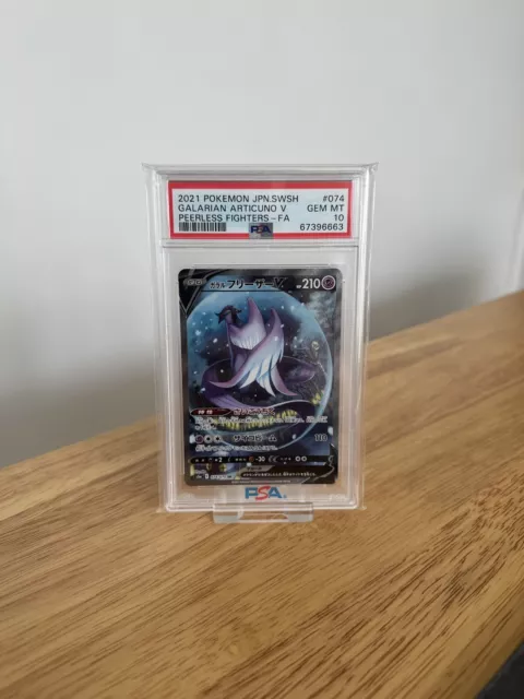 Galarian Articuno 074/070 SR - Pokémon SWSH - Peerless Fighters - JPN - PSA 10